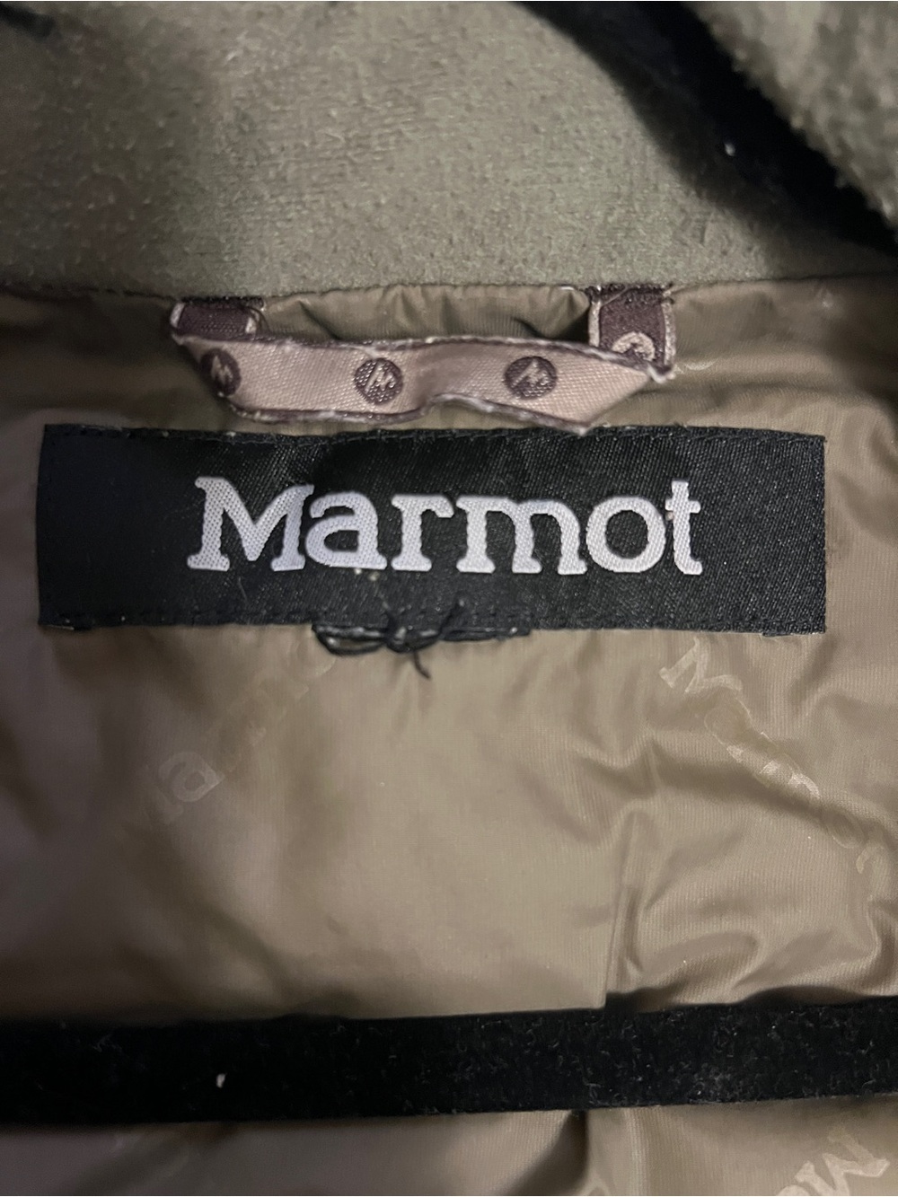 Marmot Men's Light Sage Green Quilted Down Vest - Picture 5 of 7
